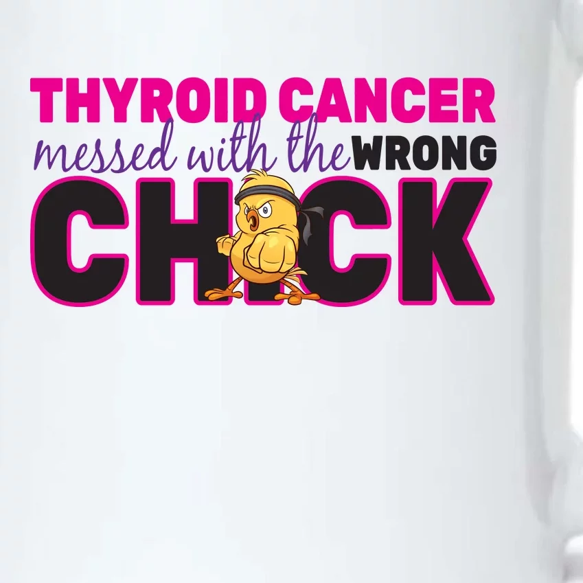 Thyroid Cancer Mess With The Wrong Chick Black Color Changing Mug