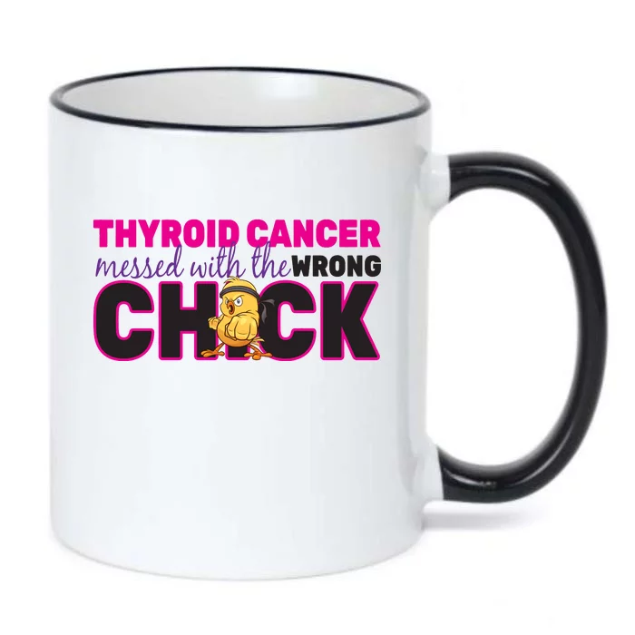 Thyroid Cancer Mess With The Wrong Chick Black Color Changing Mug