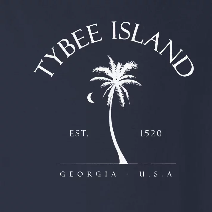 Tybee Island 1520 Palm Tree Swimming Scuba Novelty Gift GA Toddler Long Sleeve Shirt