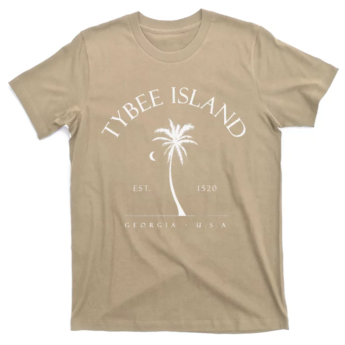 Tybee Island 1520 Palm Tree Swimming Scuba Novelty Gift GA T-Shirt