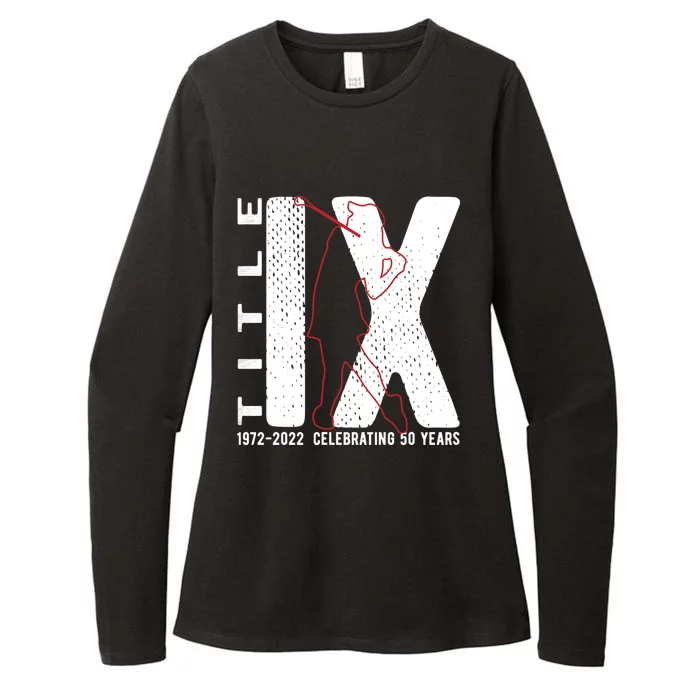 Title Ix 50th Anniversary Us Education Adts Act Golfer Gift Womens CVC Long Sleeve Shirt