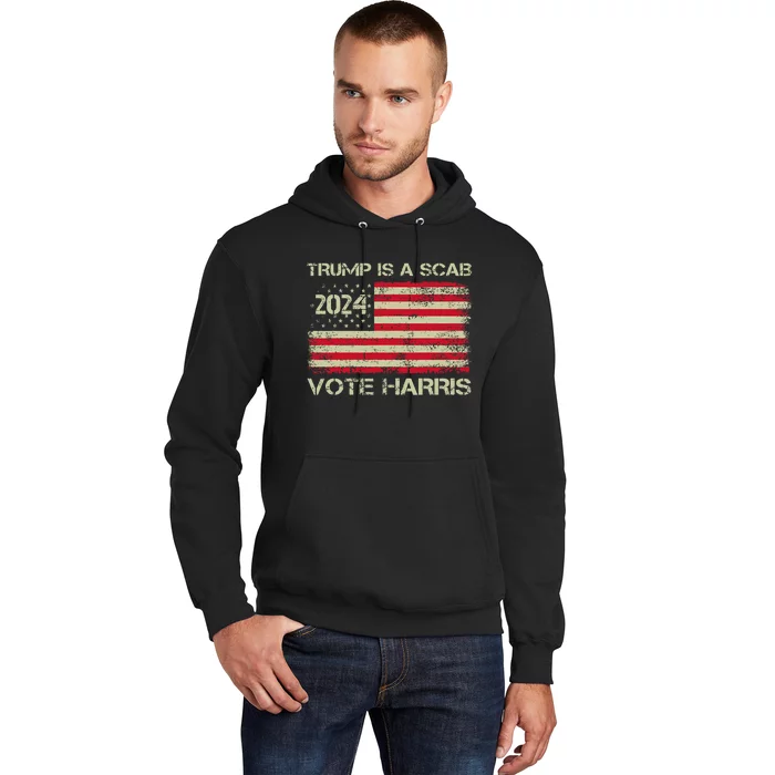 Trump Is A Scab Vote Harris Waltz 2024 New Way Move Forward Hoodie