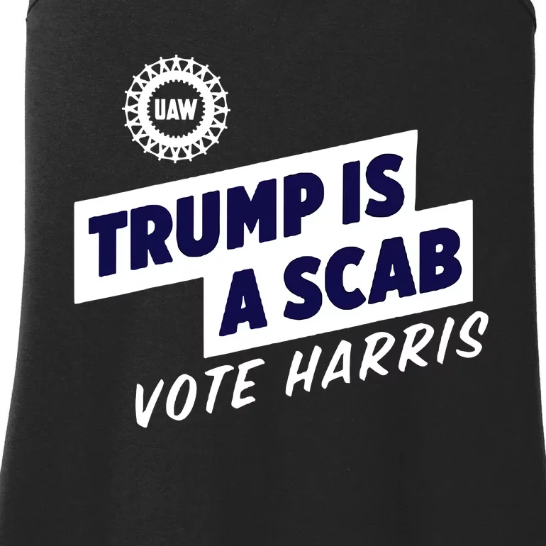 Trump Is A Scab Ladies Essential Tank