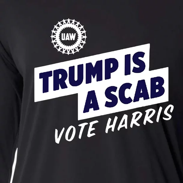 Trump Is A Scab Cooling Performance Long Sleeve Crew