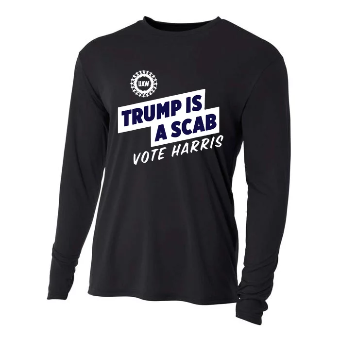 Trump Is A Scab Cooling Performance Long Sleeve Crew