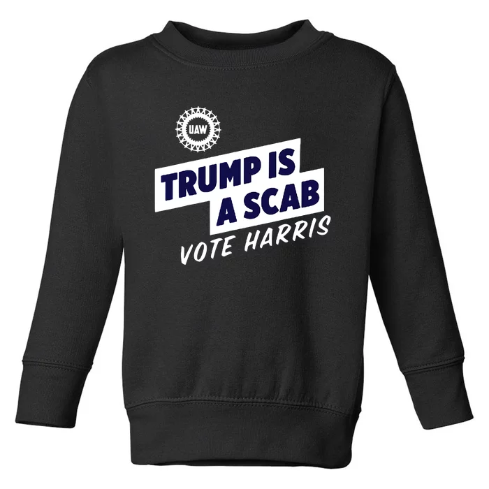 Trump Is A Scab Toddler Sweatshirt