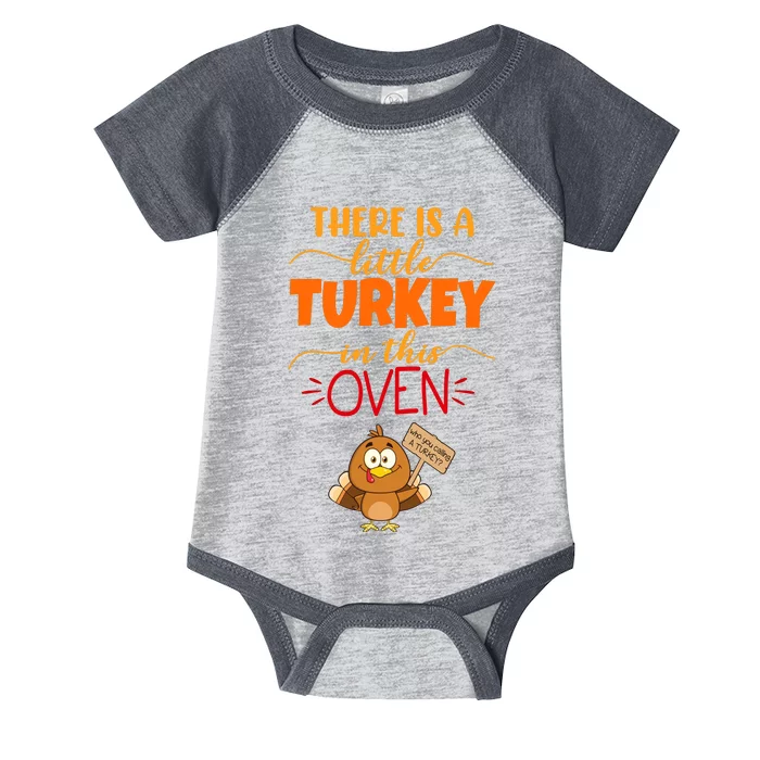 There Is A Little Turkey In This Oven Pregnancy Infant Baby Jersey Bodysuit