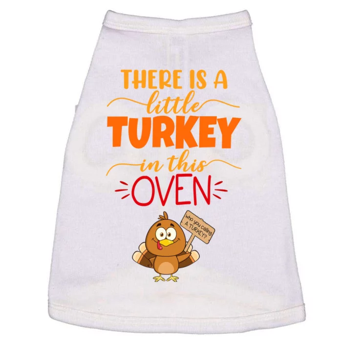 There Is A Little Turkey In This Oven Pregnancy Doggie Tank