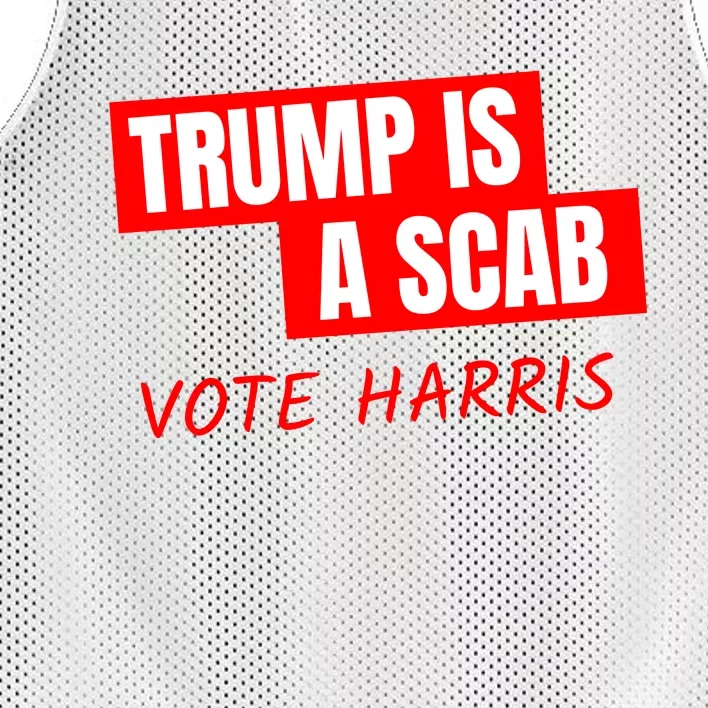 Trump Is A Scab Mesh Reversible Basketball Jersey Tank