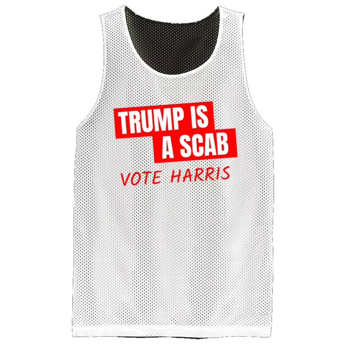 Trump Is A Scab Mesh Reversible Basketball Jersey Tank