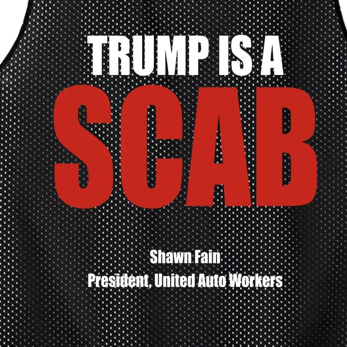 Trump Is A Scab Mesh Reversible Basketball Jersey Tank