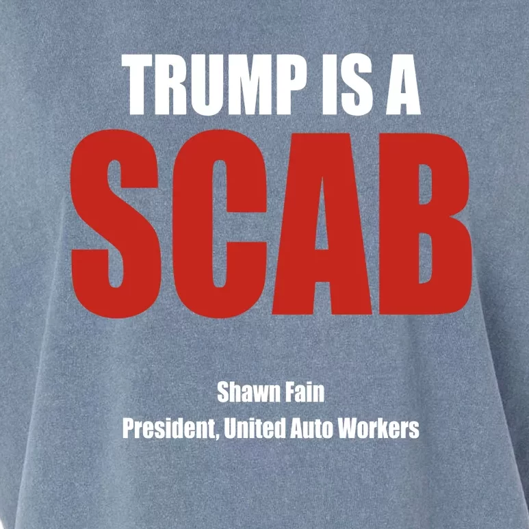 Trump Is A Scab Garment-Dyed Women's Muscle Tee