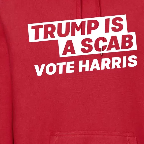 Trump Is A Scab Premium Hoodie