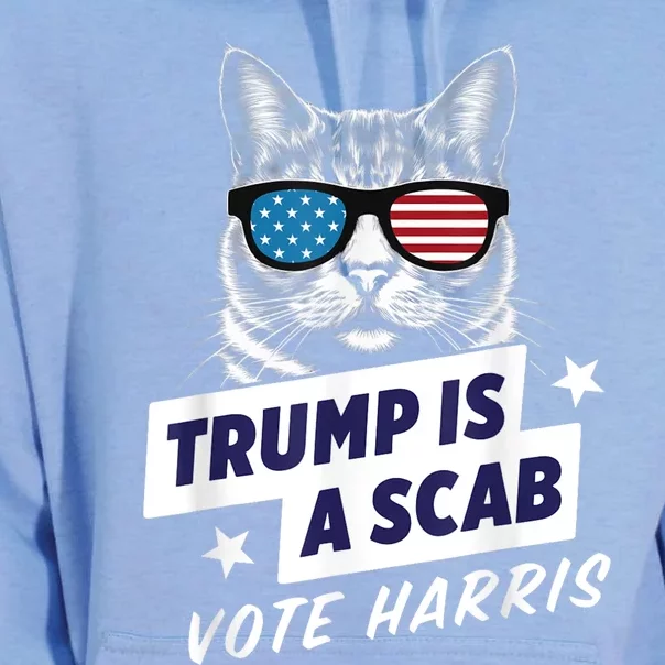 Trump Is A Scab Vote Kamala Harris 2024 Unisex Surf Hoodie