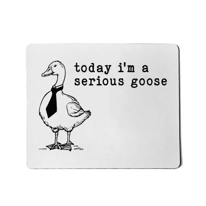 Today IM A Serious Goose Mousepad