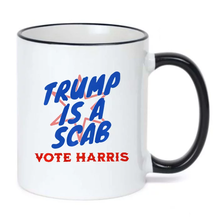 Trump Is A Scab Vote Harris Premium= Black Color Changing Mug