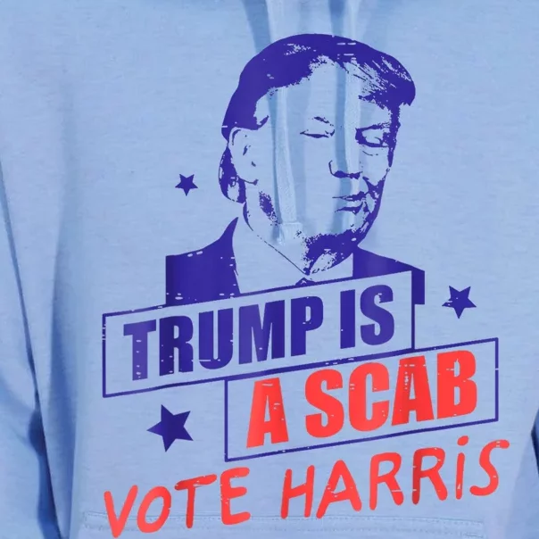 Trump Is A Scab Vote Kamala Harris 2024 Unisex Surf Hoodie