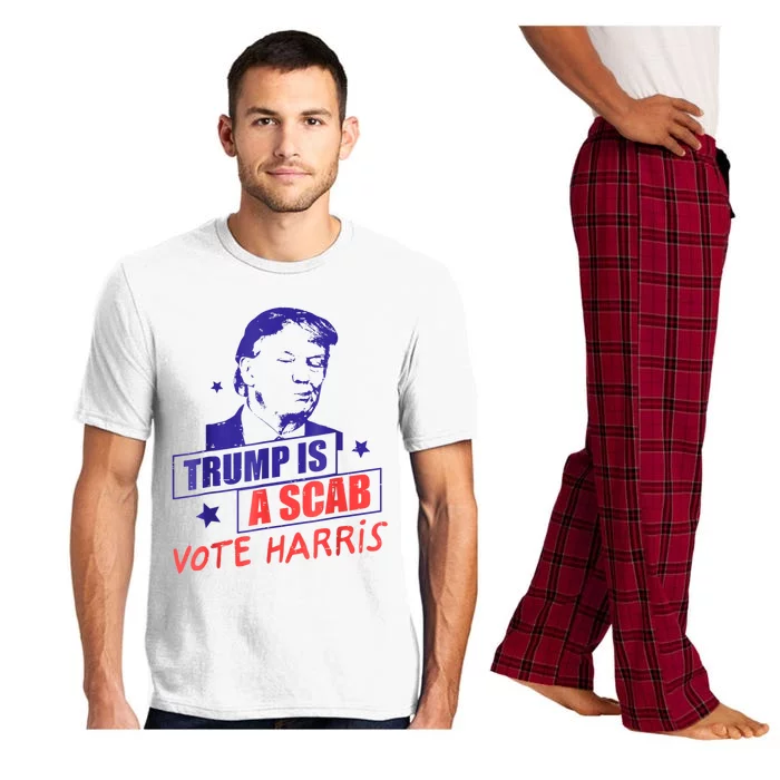 Trump Is A Scab Vote Kamala Harris 2024 Pajama Set