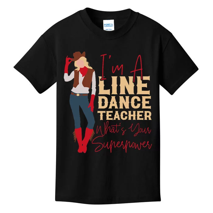 Teacher Im A Line Dance Teacher Whats Kids T-Shirt