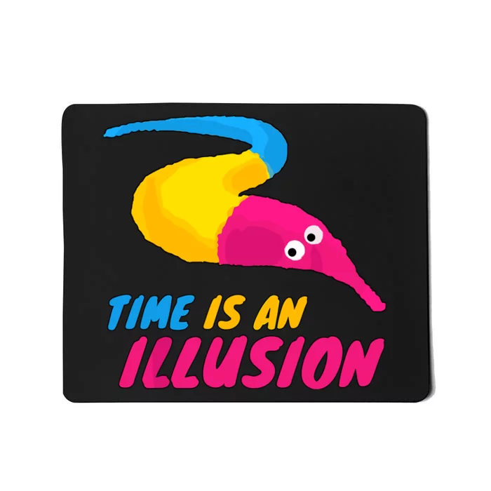 Time Is An Illusion Magic Worm Mousepad