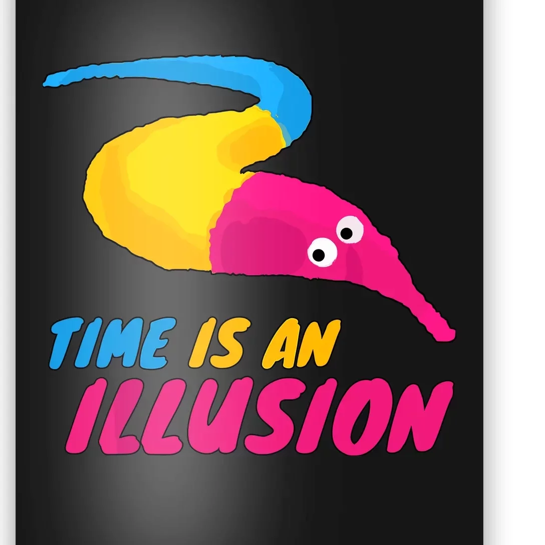 Time Is An Illusion Magic Worm Poster