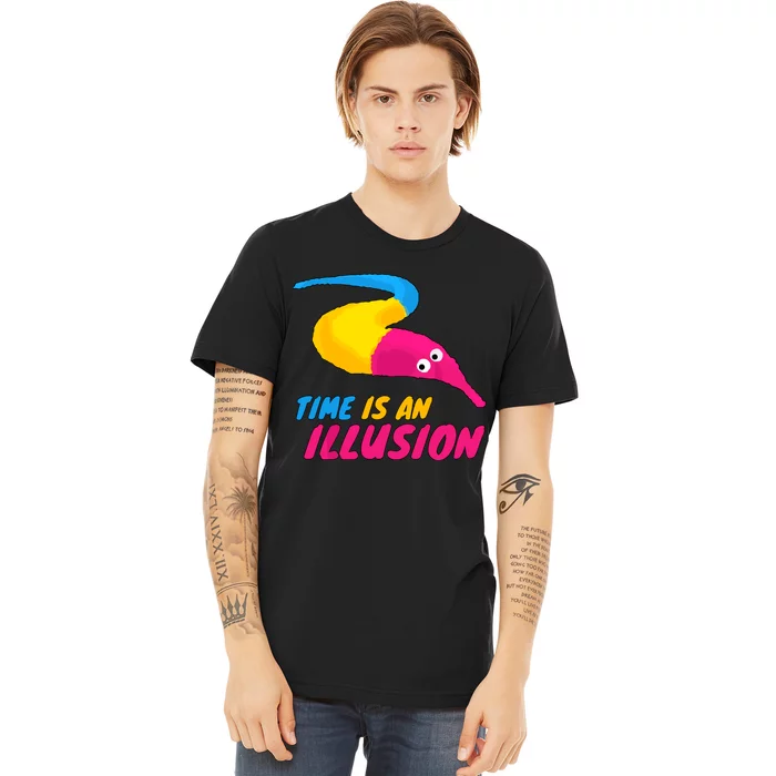 Time Is An Illusion Magic Worm Premium T-Shirt