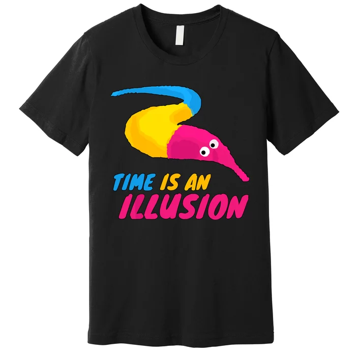 Time Is An Illusion Magic Worm Premium T-Shirt