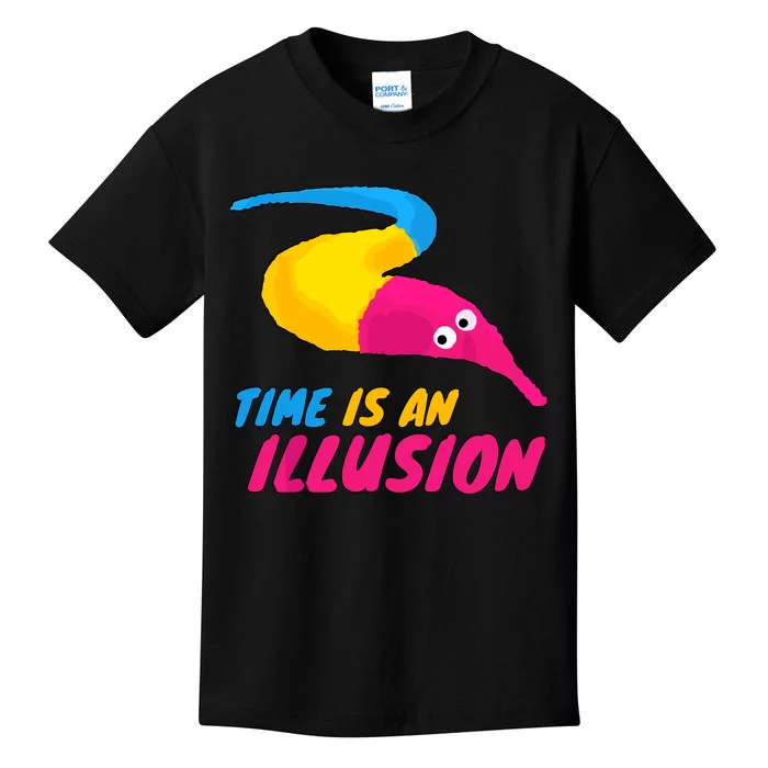 Time Is An Illusion Magic Worm Kids T-Shirt