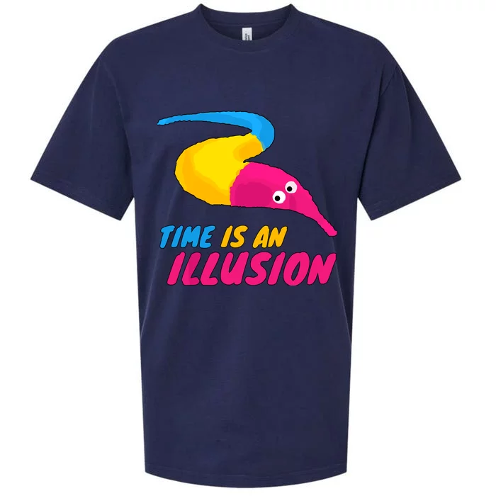 Time Is An Illusion Magic Worm Sueded Cloud Jersey T-Shirt