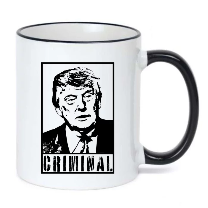 Trump Is A Criminal Anti Trump Impeach The President Gift Black Color Changing Mug