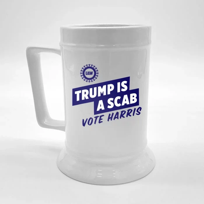 Trump Is A Scab Front & Back Beer Stein