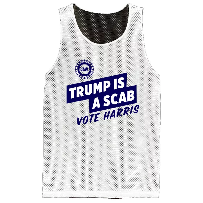 Trump Is A Scab Mesh Reversible Basketball Jersey Tank