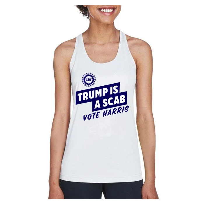 Trump Is A Scab Women's Racerback Tank