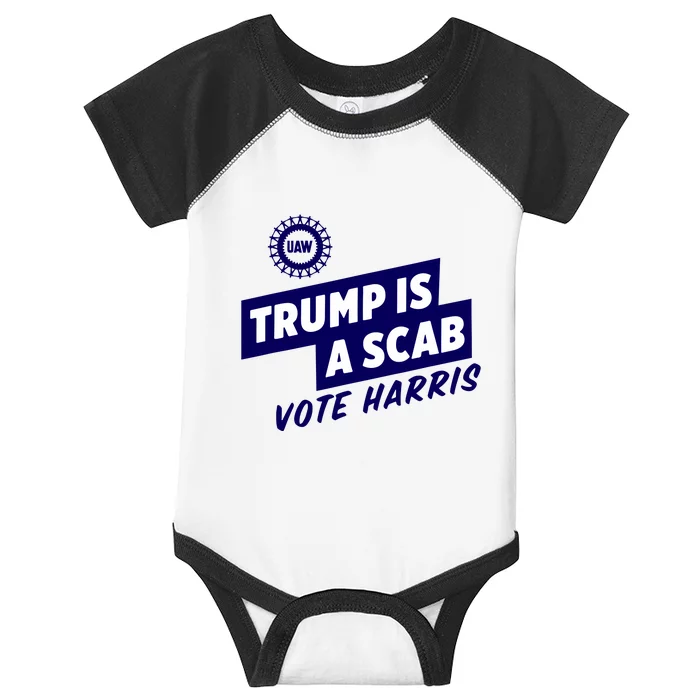 Trump Is A Scab Infant Baby Jersey Bodysuit