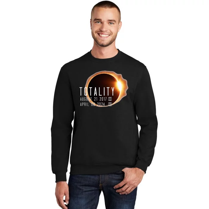 Twice in a Lifetime Totality Solar Eclipse 2017 & 2024 Sweatshirt