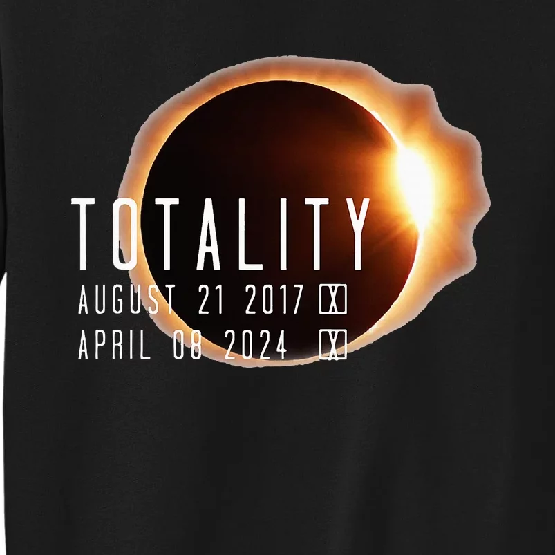 Twice in a Lifetime Totality Solar Eclipse 2017 & 2024 Sweatshirt