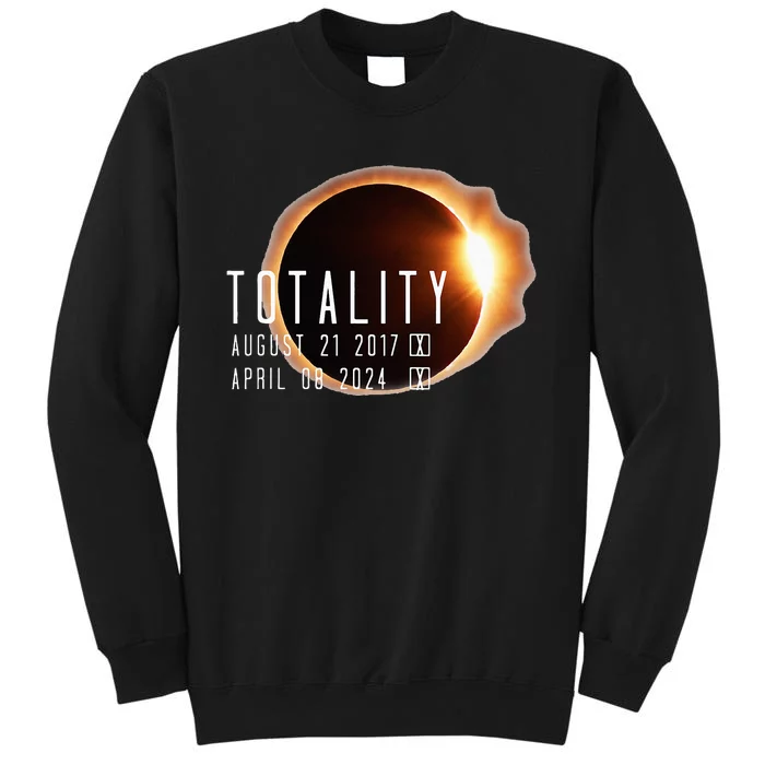 Twice in a Lifetime Totality Solar Eclipse 2017 & 2024 Sweatshirt