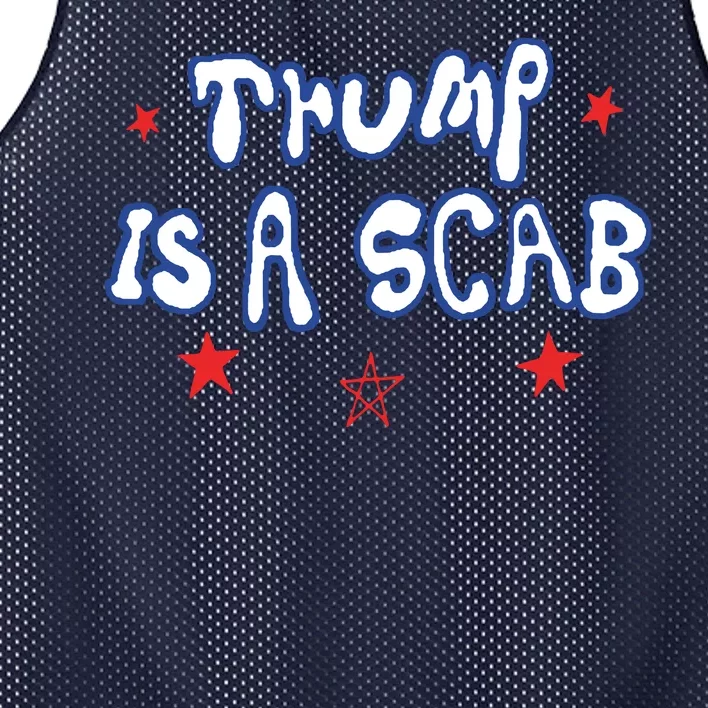 Trump Is A Scab Funny Vote Harris Uaw Ugly Style Mesh Reversible Basketball Jersey Tank