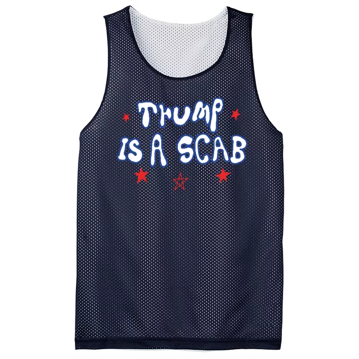 Trump Is A Scab Funny Vote Harris Uaw Ugly Style Mesh Reversible Basketball Jersey Tank