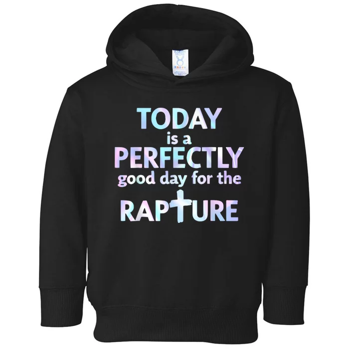 Today Is A Perfectly Good Day For The Rapture Toddler Hoodie