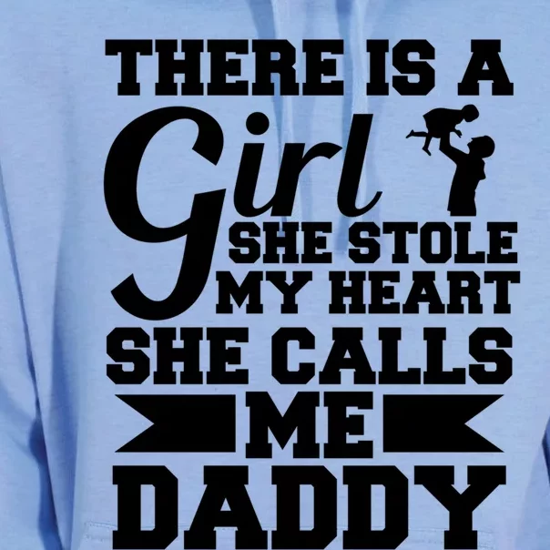 There Is A She Stole My Heart She Calls Me Daddy Gift Unisex Surf Hoodie