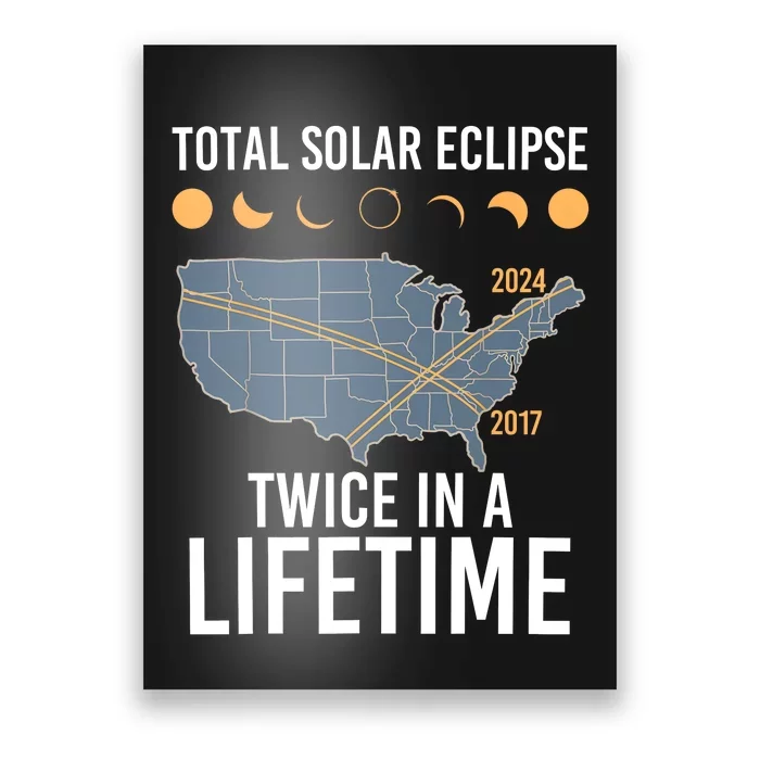 Twice In A Lifetime Solar Eclipse 2024 Total Eclipse Poster