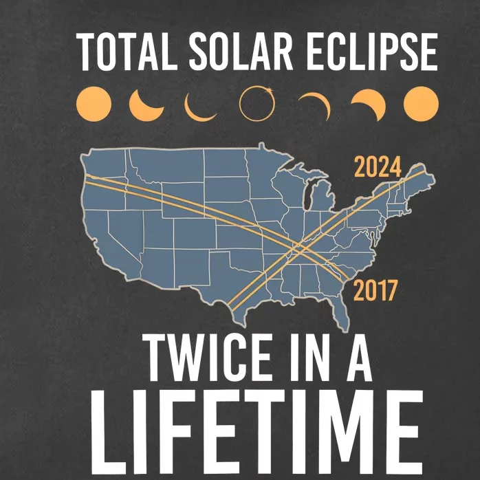 Twice In A Lifetime Solar Eclipse 2024 Total Eclipse Zip Tote Bag