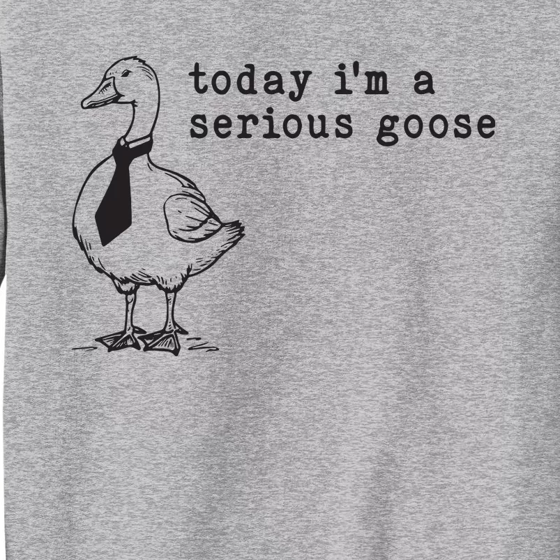 Today Im A Serious Goose Tall Sweatshirt