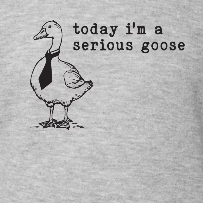 Today Im A Serious Goose Toddler Sweatshirt