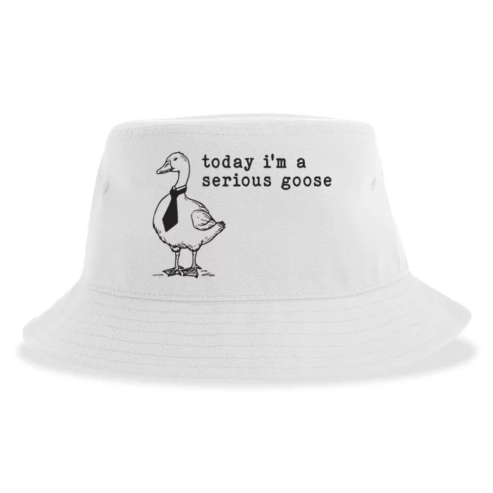 Today Im A Serious Goose Sustainable Bucket Hat