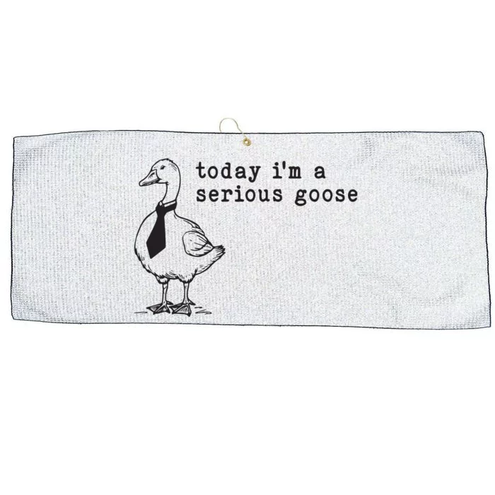 Today Im A Serious Goose Large Microfiber Waffle Golf Towel