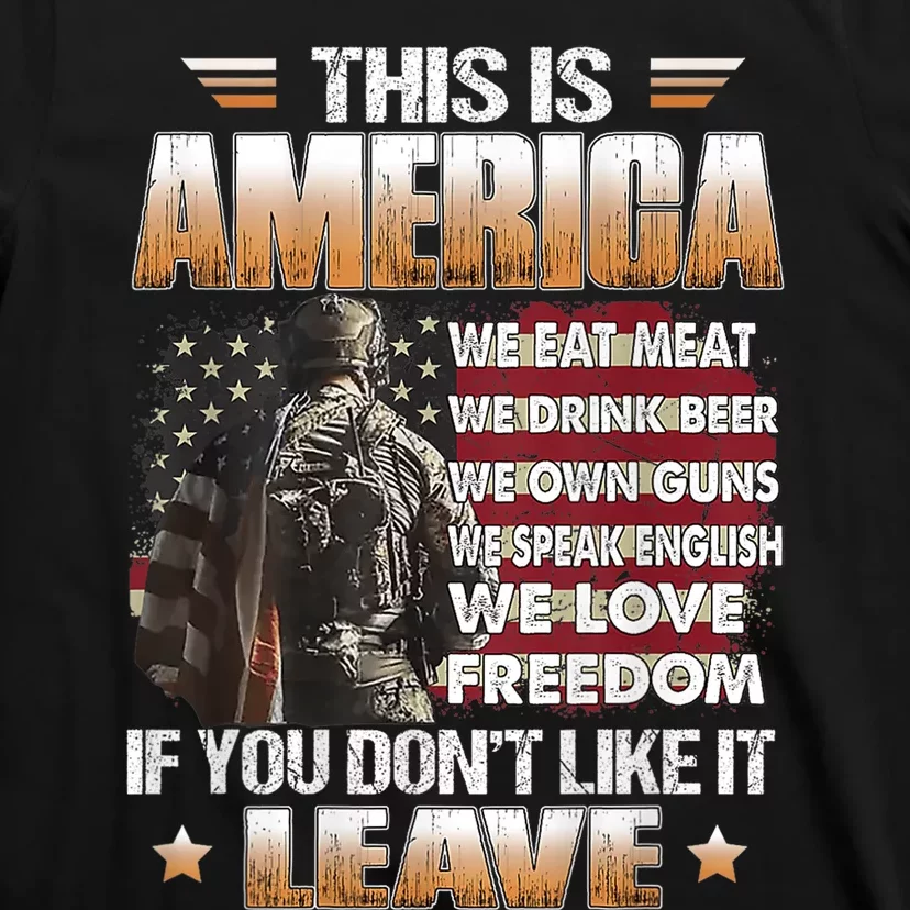 This Is America We Eat Meat We Drink Beer T-Shirt