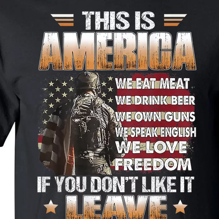 This Is America We Eat Meat We Drink Beer Tall T-Shirt