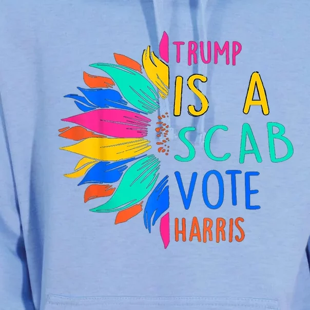 Trump Is A Scab Vote Harris 2024 Unisex Surf Hoodie